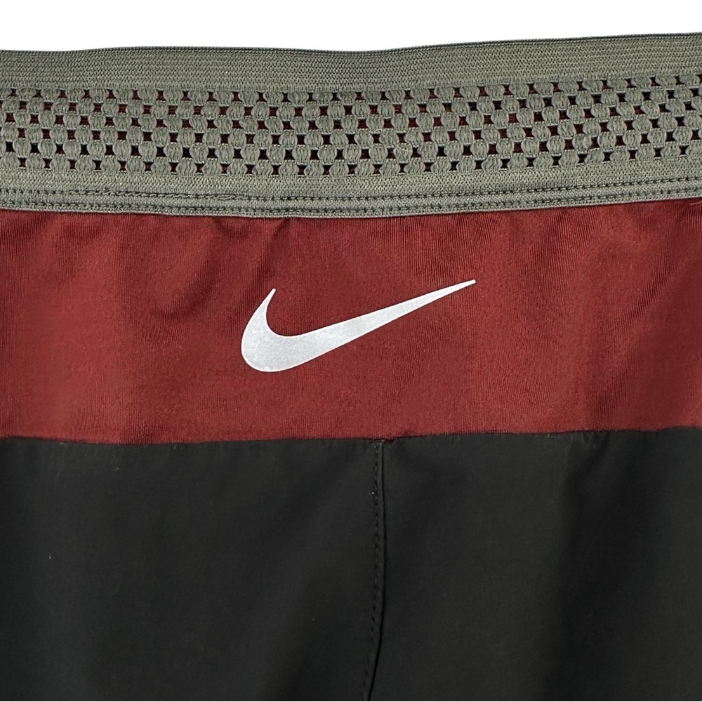 Nike x Undercover Lab Gyakusou Black l Burgundy Three Quarter Track Pants sz S - Picture 8 of 13